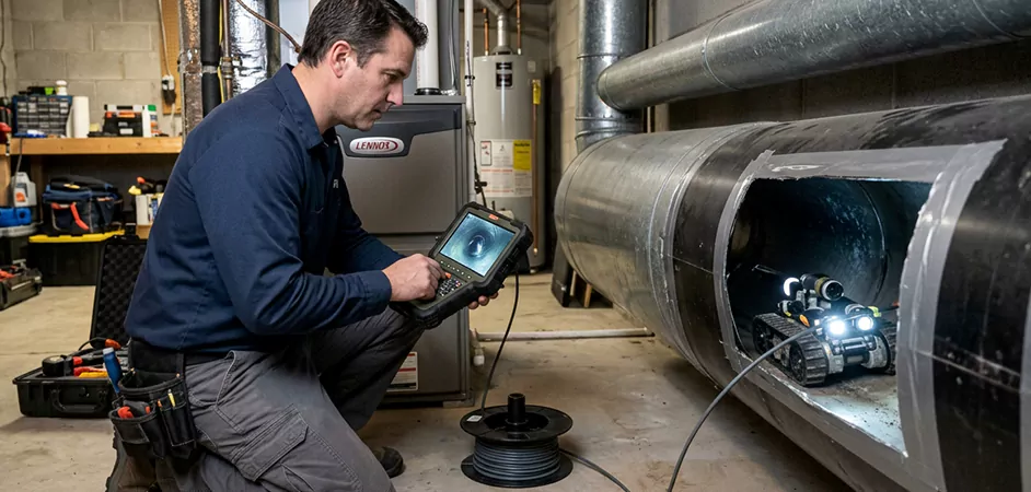 Robotic Duct Inspection in Parsippany-Troy Hills, NJ
