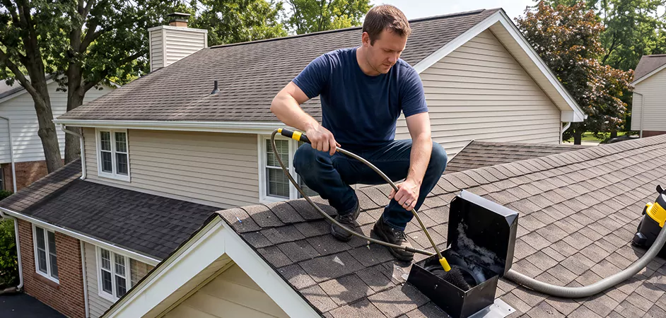 Multi-Story Roof Dryer Vent Cleaning in Parsippany-Troy Hills
